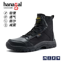 Genuine Hange 35020 four seasons middle top leather top leather men's military boots