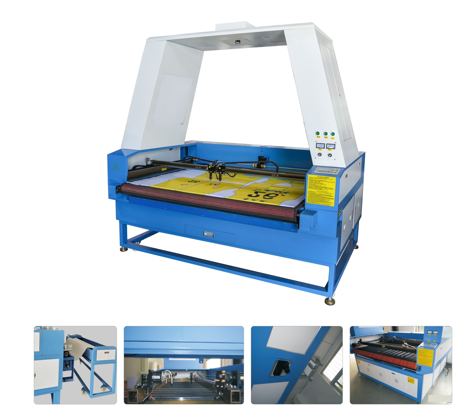Xk-gr two axis automatic feeding photographic projection laser cutting machine