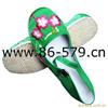 千层底绿梅花一代鞋 图片