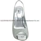 厂价直销--外贸Bakers Shoes 闪亮鱼嘴高跟鞋图片