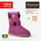 可爱童靴雪地靴批发加盟图片
