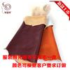 【羊丽羊】厂家批发澳洲进口羊皮革服装用光面卷花羊皮毛一体图片