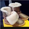 冬季新款真皮羊毛一体雪地靴女靴子平底圆头短靴002图片