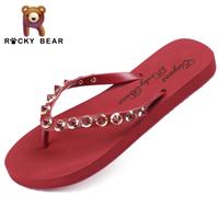 ROCKY BEAR/洛克熊浴室人字拖女夏防滑平底韩国学生休闲百搭拖鞋SL06图片