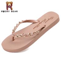 ROCKY BEAR/洛克熊浴室人字拖女夏防滑平底韩国学生休闲百搭拖鞋SL06图片