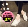 2016春夏乐福鞋真皮女休闲厚底单鞋潮牛皮尖头松糕鞋一脚蹬女鞋子图片