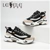 LESELE|莱思丽冬新款超纤皮网纱耐磨橡胶底老爹鞋LD6478图片