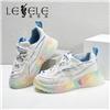 LESELE|莱思丽2022春季新款时尚个性焕彩牛皮休闲老爹鞋 LA8174图片