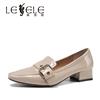 LESELE|莱思丽2022春季新款时尚羊皮复古英伦风女士鞋LA5492图片