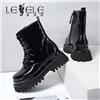 LESELE| 莱思丽新款 真皮系带粗跟短靴 LD6795图片