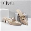 LESELE|莱思丽2022夏季新款复古英伦尖头女穆勒半拖 LE7812图片