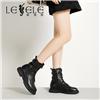 LESELE|莱思丽冬季新款英伦风皮带扣机车靴 LD7661图片