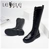 LESELE|莱思丽冬季新款英伦风机车长筒靴 LD8074图片