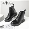 LESELE|莱思丽冬季新款百搭英伦风系带粗高跟短靴 LD7608图片