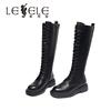 LESELE|莱思丽冬季新款英伦风机车长筒靴 LD8074图片