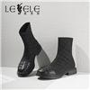LESELE|莱思丽冬季新款真皮女靴 中跟袜靴 LD7245图片