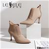 LESELE|莱思丽冬季新款尖头百搭细跟短靴 LD7992图片