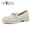 LESELE|莱思丽2022春季新款复古英伦方头橡胶底时装鞋LA5813图片