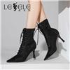 LESELE|莱思丽冬季新款百搭尖头细高跟瘦瘦靴及踝靴 LD7357图片