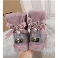 ????UGG  2018冬季新款女士迷你短筒系列雪地靴????澳洲原单正品代购货源??选用原厂羊蘑砂皮毛一体.顶级品质釆用南非高端七彩钻搭配金属五图片