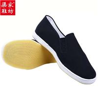手工纳千层底布鞋图片