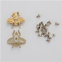  广州意昂饰品  厂家直销 蜜蜂动物铆钉 塑胶面+铁底钉 文具盒箱包鞋子  24.33mm 图片