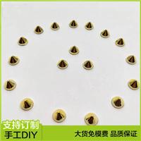 广州意昂饰品 abs子弹头塑料铆钉 7mm衣服扣子塑料铆钉 鞋面锥形金色饰品铆钉图片