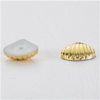 厂家直销 金黄贝壳撞钉 塑胶面+铁底钉 箱包皮具饰品铆钉配件 10.73mm图片