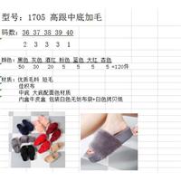 室内毛毛拖鞋 淘宝尾单处理图片