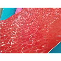 仿棉绒光学水立方PU 厚度：1.0mm×1.37米 特性:反光、发光、七彩镭射、3D立体光效，适用于鞋、家私、箱包、软包、手袋等 全部现货供应！图片